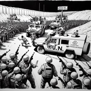 Armored Action: UN Vehicles Under Siege in Gaza Showdown!