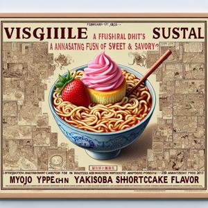 Discover the Unique Sweetness of Shortcake-Flavored Yakisoba!