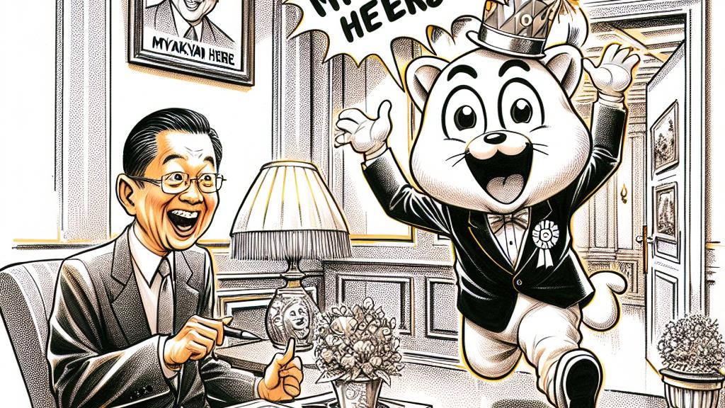 Surprising the Prime Minister: A Talking Mascot Celebrates a Birthday