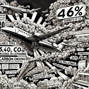 プライベート航空からの炭素排出の増加：新たな発見