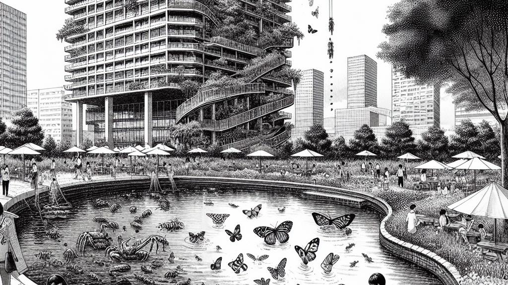Kids Release Crayfish in Meguro Tower's Biotope Pond, Disrupting Ecosystem