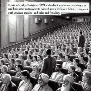 友人とクリスマスの思い出を共有する
