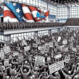 DNC 2024: 抗議と媚び、そしてカマラの団結への呼びかけ！
