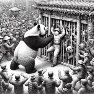 重庆動物園でのパンダ事件：飼育係の危うい遭遇