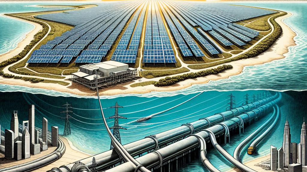 シンガポールの歴史的な動き：海底ケーブルを介した太陽エネルギーの輸入