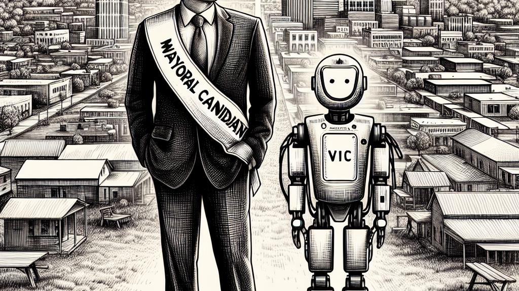 シャイアンはAIリーダーシップに備えているか？ ロボットを伴った市長候補！