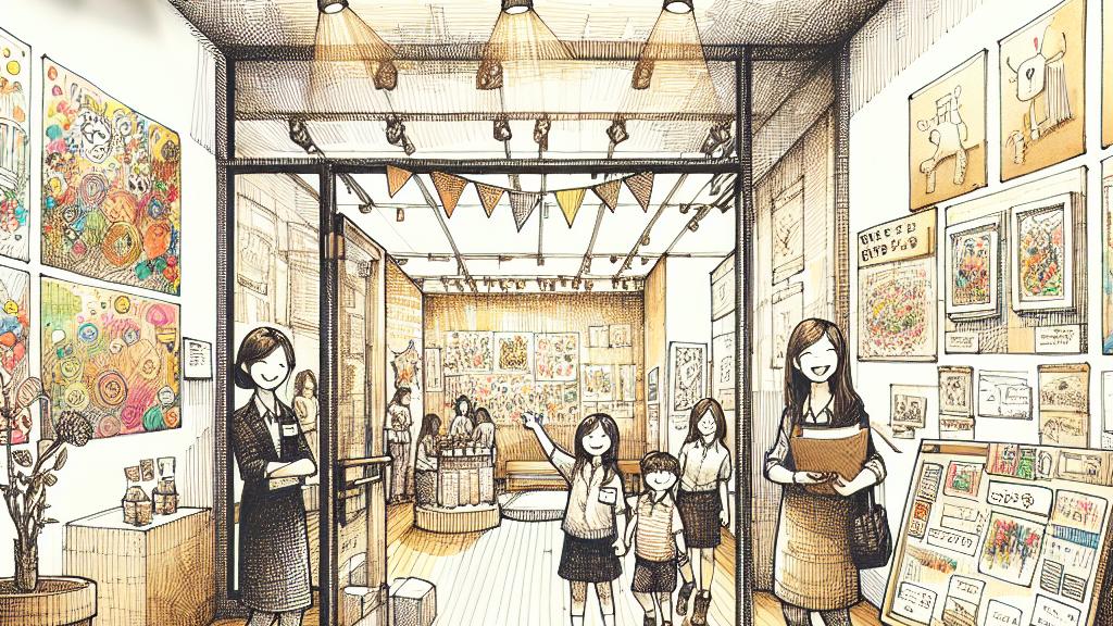 若い訪問者のための迎え入れるアートギャラリーの創造