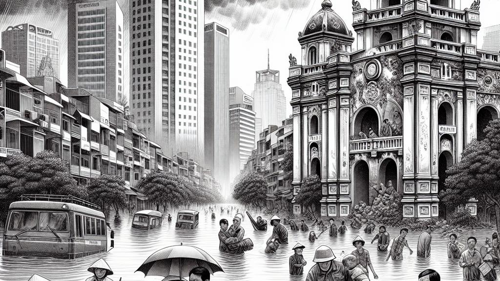 ハノイの洪水: 死者数が増加中、雨が降り続いています!