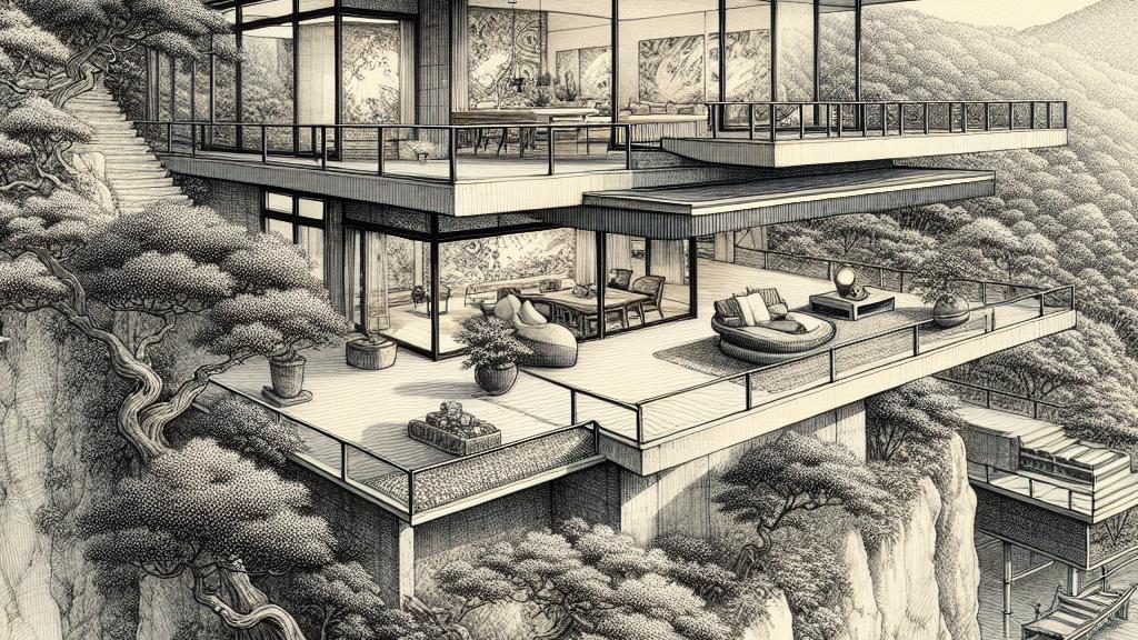 A House Standing on the Edge: Innovative Solutions for Desired Gardens by Architect