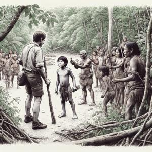 A Young Man from an Isolated Tribe Meets Locals in the Amazon