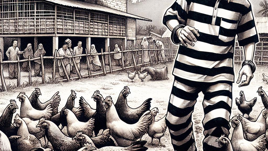 Fowl Play: Escaped Convict Caught Hiding in Chicken Coop!