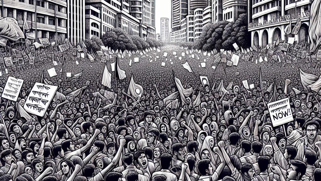 Bangladesh on Fire: Thousands Demand Hasina's Head Amid Unrest!