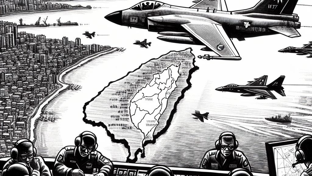 台湾、中国の軍用機の急増を確認