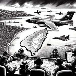 台湾、中国の軍用機の急増を確認