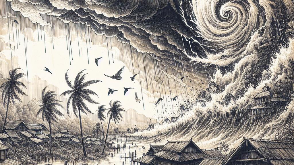 熱帯暴風雨がタイに激しい雨をもたらす