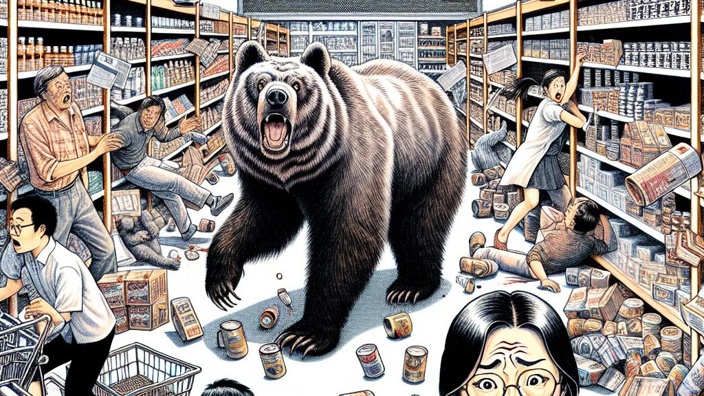 Bear Attack at Supermarket in Akita City