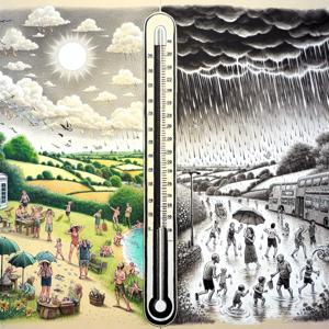 熱波と豪雨：イギリスの気候ジェットコースター！