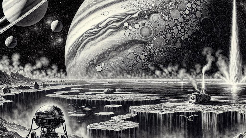 ロボットによる木星と土星の氷の衛星探査