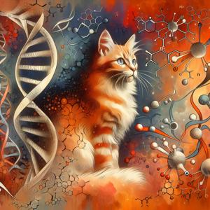 オレンジ色の毛を持つ猫に潜む遺伝子の発見
