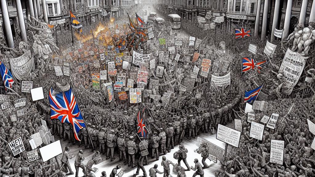 Large Rival Protests Erupt in London