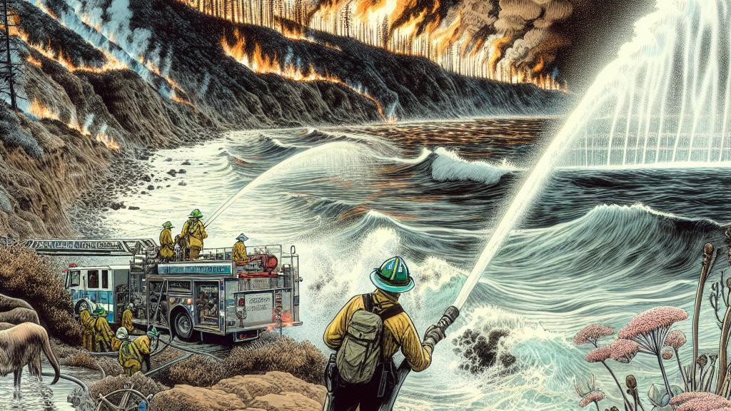 山火事との戦いにおける海水使用の課題を理解する