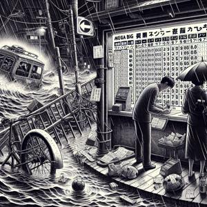 High Stakes: Betting 73 Million Yen on a Lottery Amidst a Typhoon!
