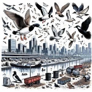 同じ羽を持つ鳥が耐性細菌を広める：都市のジレンマ！