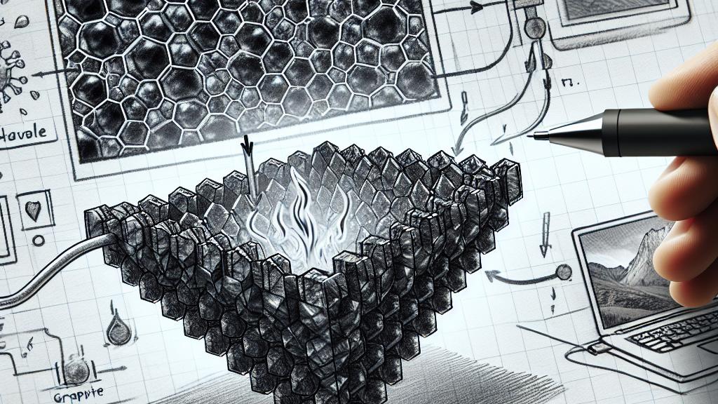 Controlling Heat Flow in Graphite Crystals with Tesla-Inspired Techniques