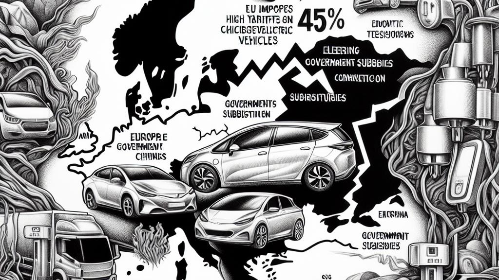 EUが経済的緊張の中で中国製電気自動車に高関税を課す
