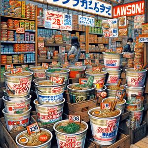 Delicious Soup-Focused Cup Noodles from Lawson