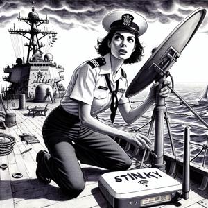 海軍士官のWi-Fi問題：狡猾な衛星アンテナで階級から無階級へ！