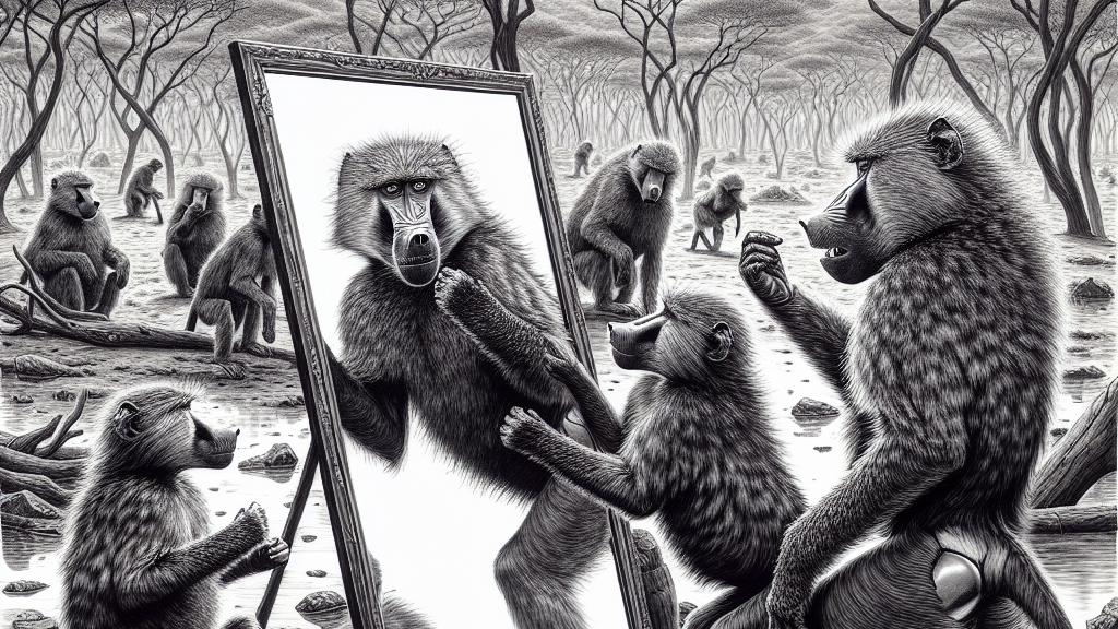Baboons and Their Reflections: A Study on Self-Awareness