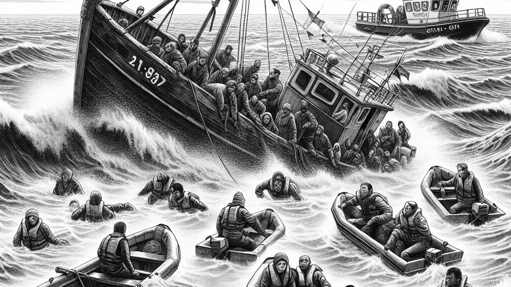 海での悲劇：移民のボートがイギリス海峡で沈没、多数の死者が懸念される！