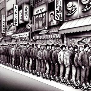 Mystery of the Identical Shoes in Long Lines Unveiled