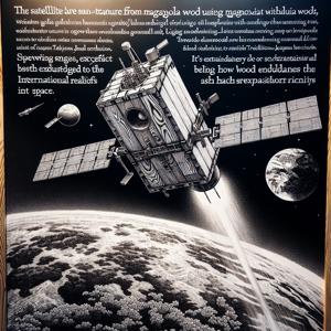 宇宙探査のための革新的な木製パネル衛星の発射