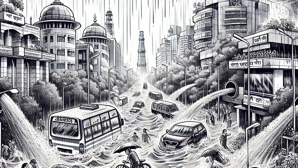 デリーを襲った豪雨：命を奪い、学校を閉鎖