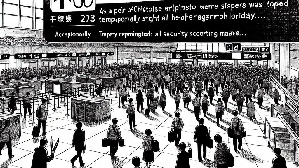 Scissors Causing Chaos: Hokkaido Airport's Temporary Security Shutdown!