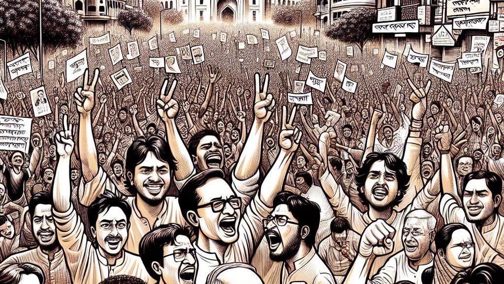 Chaos in the Fast Fashion Capital: Millions Celebrate Prime Minister's Resignation!