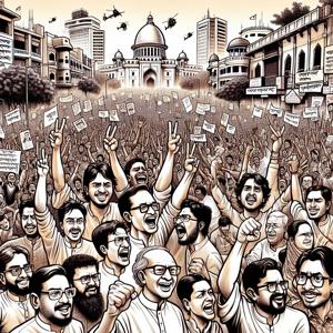 Chaos in the Fast Fashion Capital: Millions Celebrate Prime Minister's Resignation!