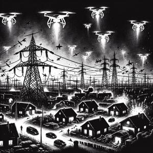 ポルタバ地域におけるロシアのドローン攻撃による電力供給への影響