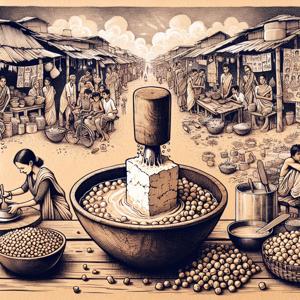 Deliciously Homemade Chickpea Tofu in Bangladesh