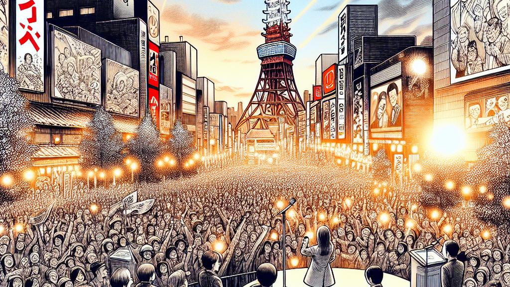 Shinji Ishimaru's Spectacular Appearance at the National Democratic Party's Final Speech