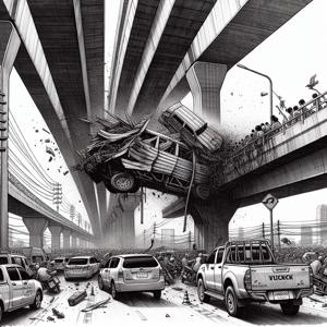 Falling Objects on Rama II Road: A Construction Nightmare!