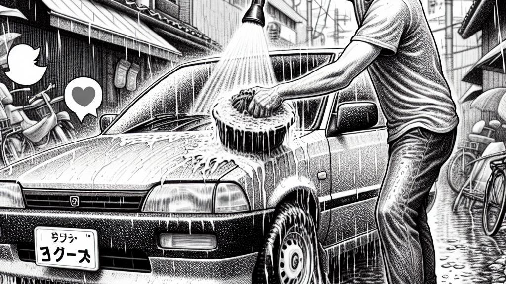 Rainy Day Car Wash: The Surprising Logic Behind the Unstoppable Single Man's Method!
