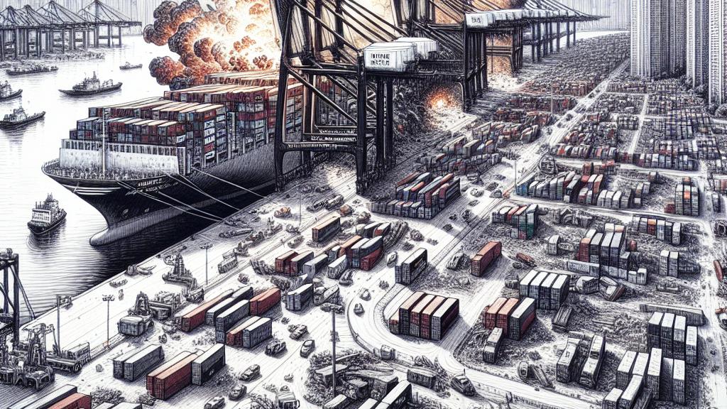 港の混乱: 中国の爆発が太平洋貿易に波紋を呼ぶ！