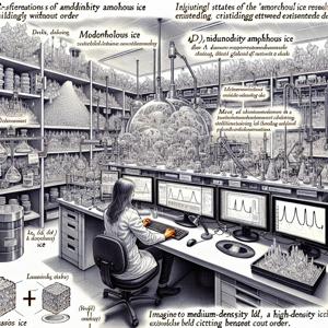 異常な氷の科学を探る：研究者たちはアモルファス氷を理解するためにシミュレーションを使用しています