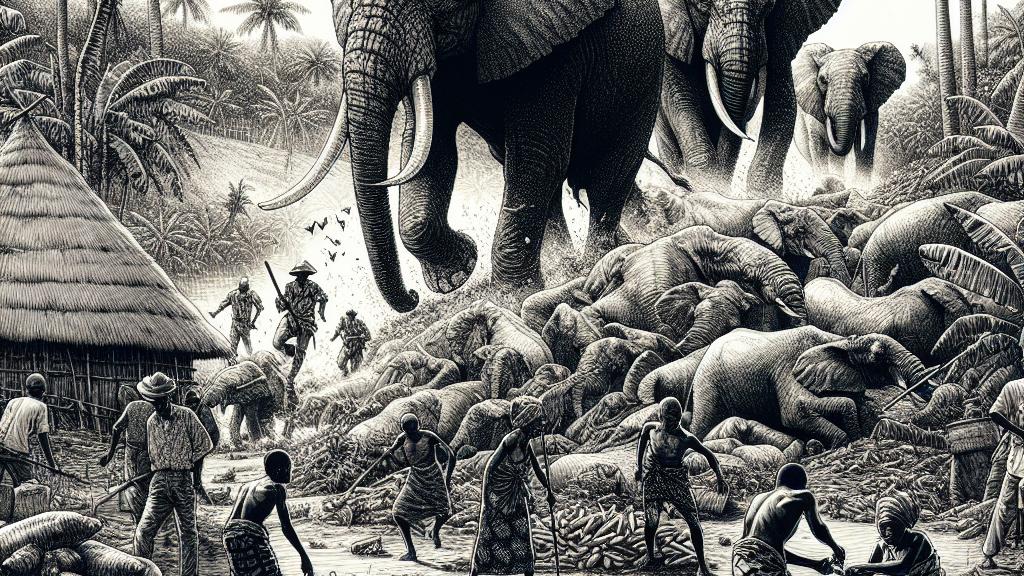 The Struggle Between Gabon Villagers and Forest Elephants