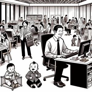 仕事と遊びの両立：日本のオフィスに子どもを迎える新たな試み