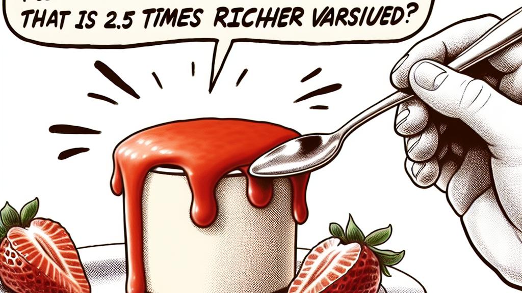 Delicious Smooth Pudding with Strawberry Sauce Review