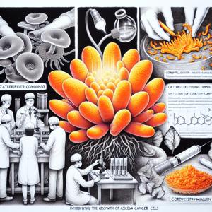 イモムシ菌の化学物質が癌細胞の成長抑制剤であることの発見